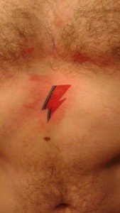 Aladdin Sane flash tattoo